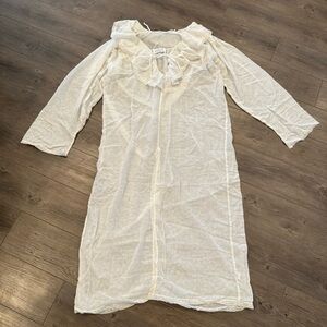 Ralph Montenero By Blanche Prairie Peasant Cottage Core 60s 70s Sheer Dress